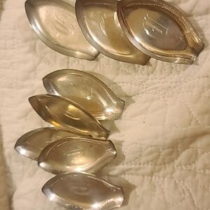8 Vintage Sterling Iced Teaspoon Coasters